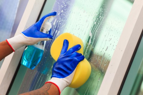 Domestic cleaner working in an EN5 flat