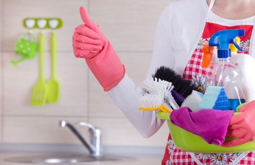 Commercial cleaning in an EN5 office space