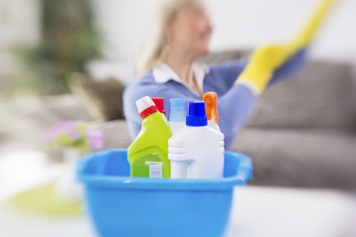Carpet cleaning process for stairs and hallways in EN5